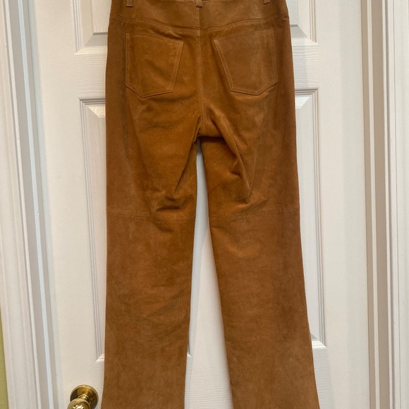 Newport News Cognac Suede Pants - Picture 2 of 5